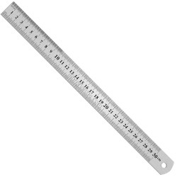 Regla 30cm Metal Acero Centimetrada ComprasClick 