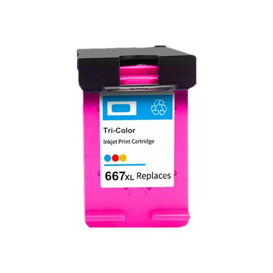 Cartucho Color Compatible Con Hp 667 Xl Hp 2375 2775 2776 