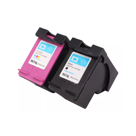 Pack Cartucho Compatible Con Hp 667 Xl Hp 2375 2775 2776