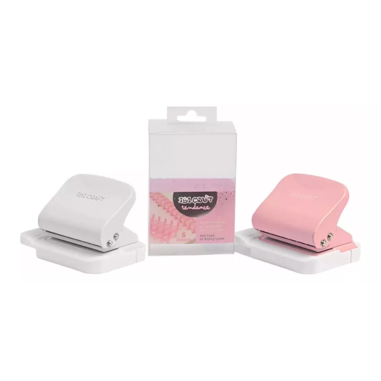 Perforadora Mini Encuadernadora Espiral Plástico Smart Click
