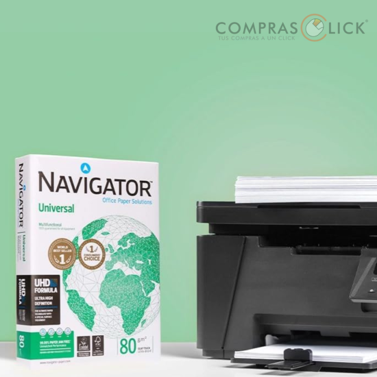 Papel Fotocopia Ultra Blanco  Navigator 80g x500 hojas A4 