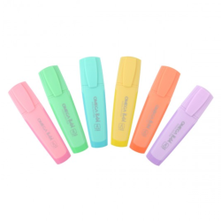 Marcador Resaltador Omega Pastel Pack X6 Compras Click