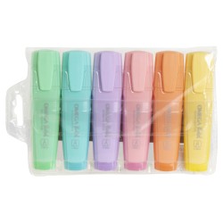 Marcador Resaltador Omega Pastel Pack X6 Compras Click