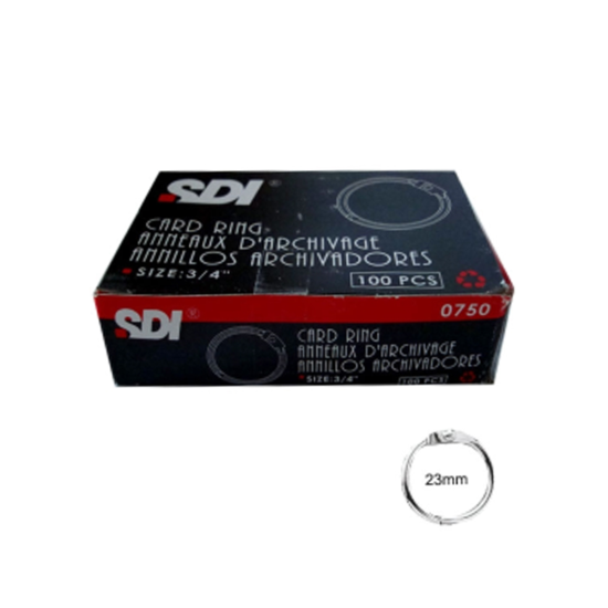 Anillo Metálico 23mm Para Hojas PACK X10 Compras Click 