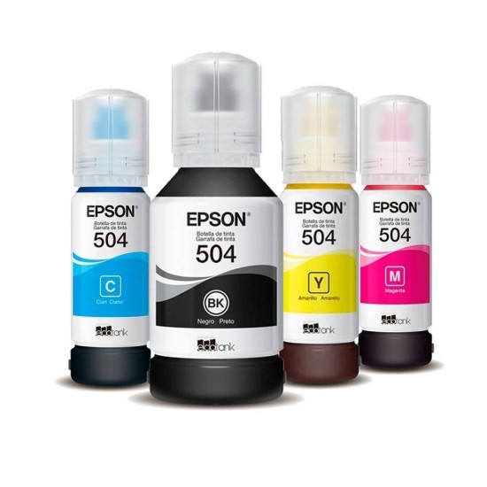 Tintas Epson Originales T504 Kit X 4 Colores ComprasClick