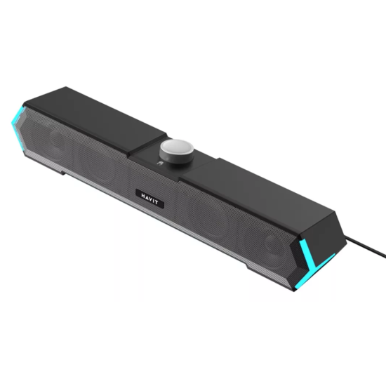 Parlante Barra De Sonido Havit Gamer M19 Rgb De Escritorio