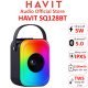 Parlante Havit Tipo Trolley Negro Full Screen Rgb SQ128BT