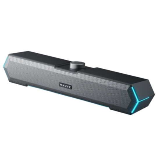 Parlante Barra De Sonido Havit Gamer M19 Rgb De Escritorio