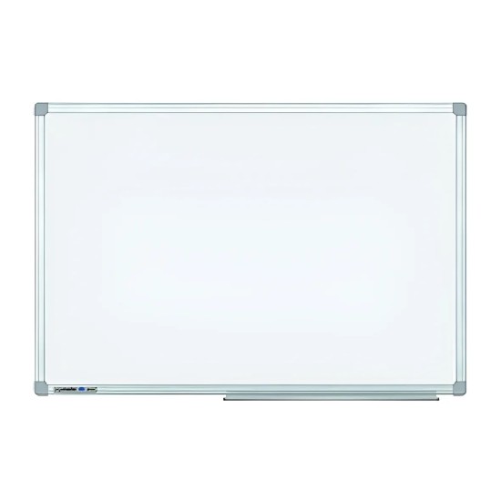 Pizarra Blanca Magnética 45 X 60cm Con Marco De Aluminio Blanco