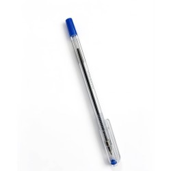 Bolígrafo Azul Cuerpo Transparente Omega 1 Unidad 