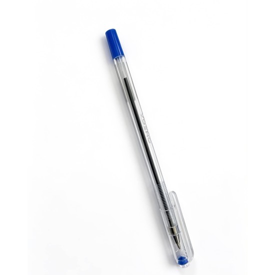 Bolígrafo Azul Cuerpo Transparente Omega 1 Unidad 