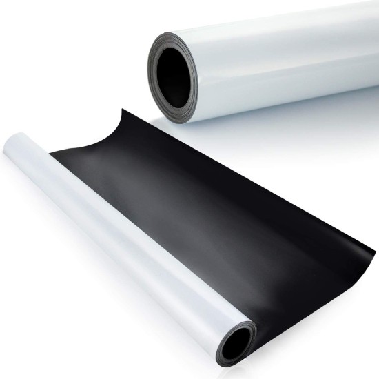 IMÁN CON PVC BLANCO 0.5 MM X 1 MTS X 61 CM PARA PUBLICIDAD