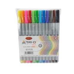 Marcadores Omega Fineliner Estuche X12 Comprasclick K-trio