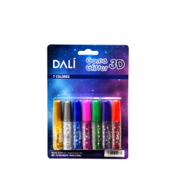 Goma Glitter 3d 7 Colores Dali Comprasclick 7 Colores