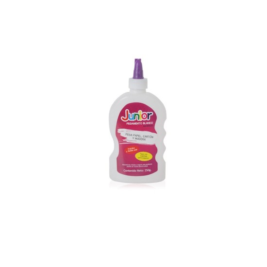 Cola Vinilica Junior 250gr Pegamento Blanco Comprasclick Blanco