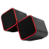 Parlante  Havit Usb Cuadrado Control De Volumen Red Click