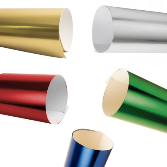 Cartulina Metalizada Brillosa 250g 50x65cm Varios Colores  