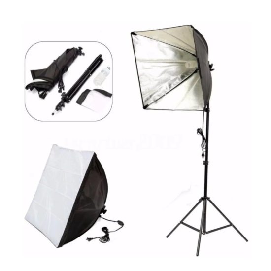 Softbox Luz para Fotografía Video Con Atril 1 Porta lámpara