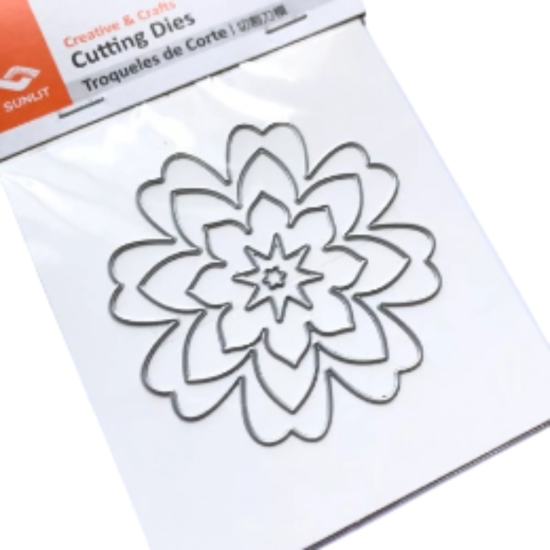TROQUEL DE CORTE, FORMA FLOR 2 P/MÁQ TROQUELADORA DE 3" Y 6"