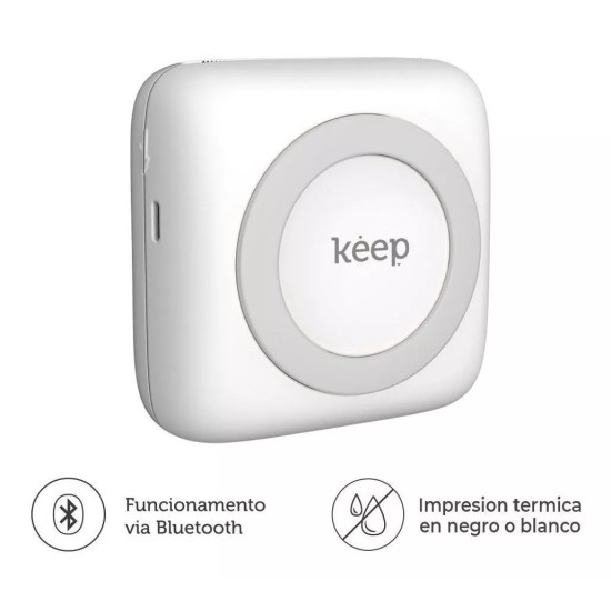 Mini Impresora Térmica Bluetooth + rollo Papel Keep