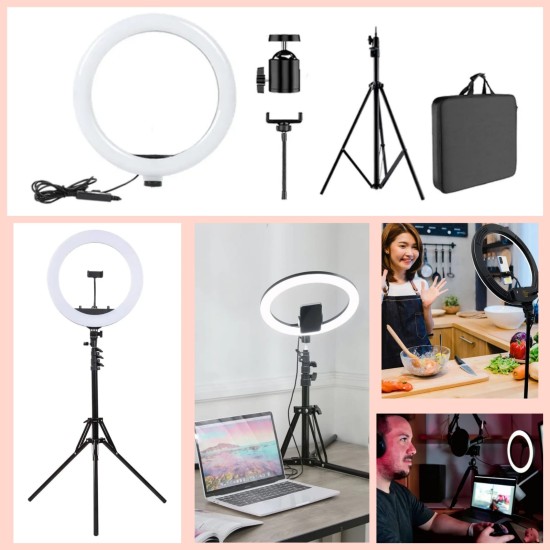 Lámpara Aro Led Selfie Ring Xiaomi Vidlok con Streaming Kit