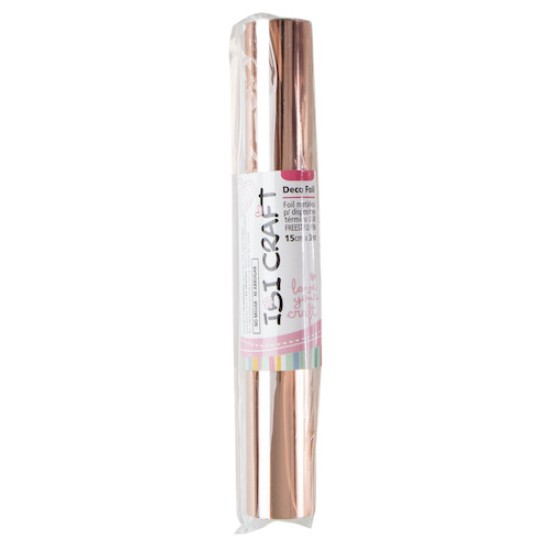 Foil Ibi Craft 15cm x 3mts para lápiz térmico Color Oro Rosa