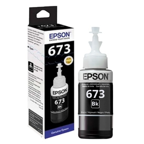 Botella Tinta Epson T6731 Negro L800 1800 805 810 850