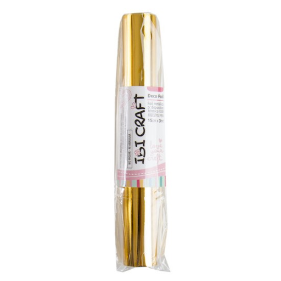 Foil Ibi Craft 15cm x 3mts para lápiz térmico Color Oro