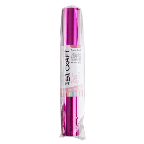 Foil Ibi Craft 15cm x 3mts para lápiz térmico Color Fucsia