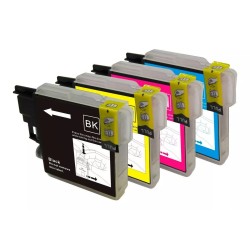  4 Cartuchos ComprasClick XL Compatible con Brother J152 LC101 LC103 j285 j470 j6720 J451