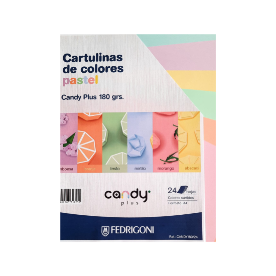 Cartulina  Opalina Pastel Colores Surtidos 24 hojas