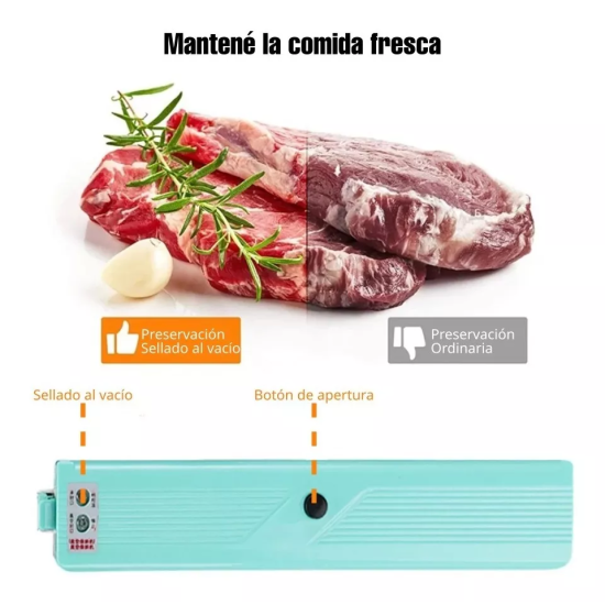 Envasadora Y Selladora Al Vació Portátil + 6 Bolsas Compras click