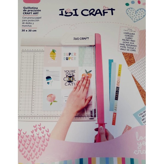 Guillotina Cizalla De Palanca Ibi Craft Rosada A4 Y A3 305mm De Corte