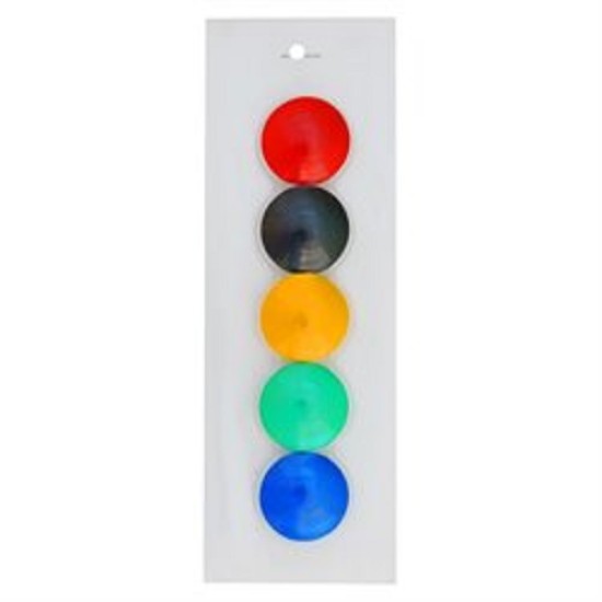 Imanes De Colores 30mm Blister X5  Ideal Pizarras Magnéticas