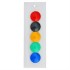 Imanes De Colores 30mm Blister X5  Ideal Pizarras Magnéticas