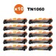 10 Tóner Compatible Premium Brother Tn-1060 Hl1200/1212w 