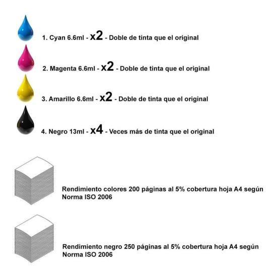 Cartucho Extra Carga Compatible Epson Xp-2101 T206 ComprasClick