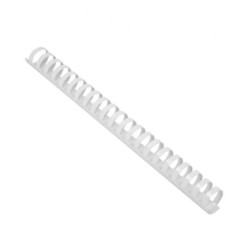 Rulo Chato Blanco 32mm Para Encuadernación Canutillo x 50 Unidades