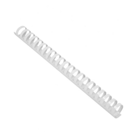 Rulo Chato Blanco 32mm Para Encuadernación Canutillo x 50 Unidades