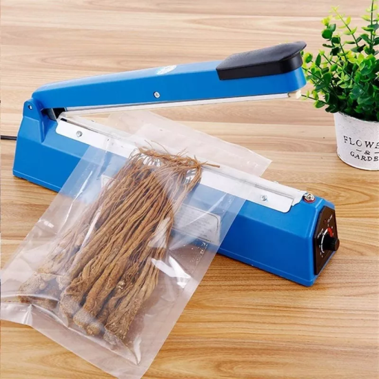 Selladora de Bolsa Mesa 20cm Calor Presión Sellado Hermético