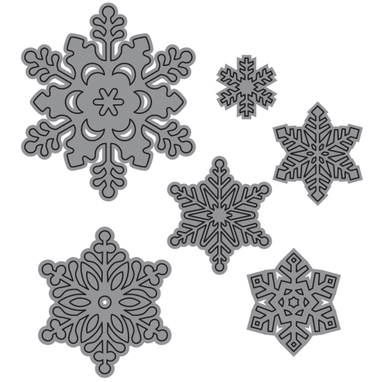 TROQUEL DE CORTE FORMA COPOS DE NIEVE P TROQUELADORA DE 6"