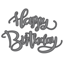 TROQUEL DE CORTE FORMA HAPPY BIRTHDAY P TROQUELADORA DE 6" TROQUEL DE CORTE FORMA HAPPY BIRTHDAY P TROQUELADORA DE 6"