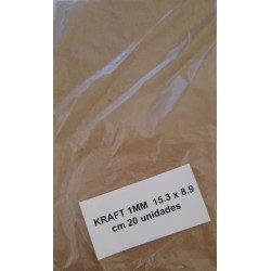 Tapas 15.3 x 8.9cm 1mm  Cartón Marrón 20 hojas Compras Click