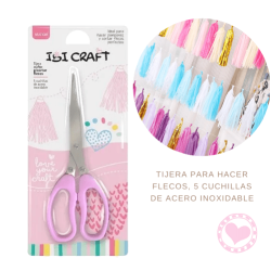 Tijera Crafter 5 Cuchillas para Flecos Tiras Ibi Craft 