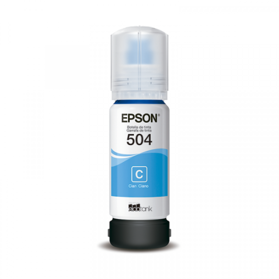 Tinta Epson T504 Original CIAN L4150 L4160 L6161 70ml