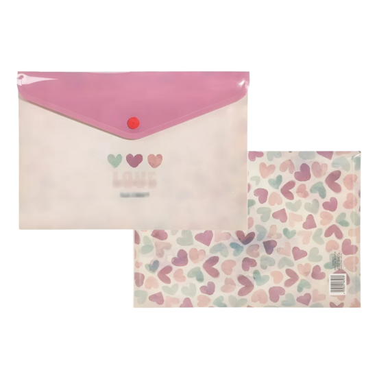 Carpeta Porta Documento A5 Love Is In The Air 17x24cm