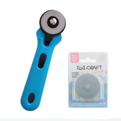 Cortante Rotativo Ibi Craft 45 Mm Celeste Mas Repuestos