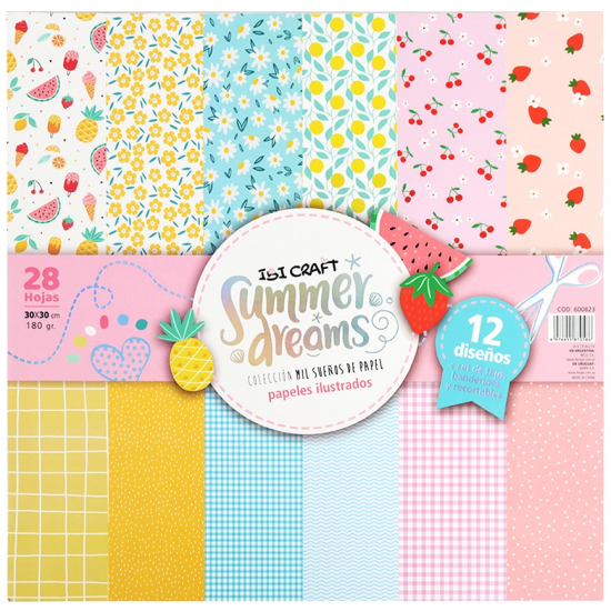 Block Papeles Ilustrados Summer Dreams Ibi Craft