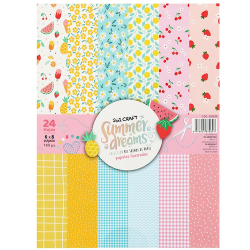 Block Papeles Ilustrados Ibi Craft Summer 12 Diseños 15x20