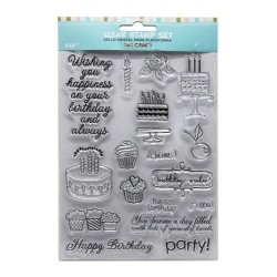 Set Sellos Siliconados Cristal P/ Base Acrílica Ibi Craft